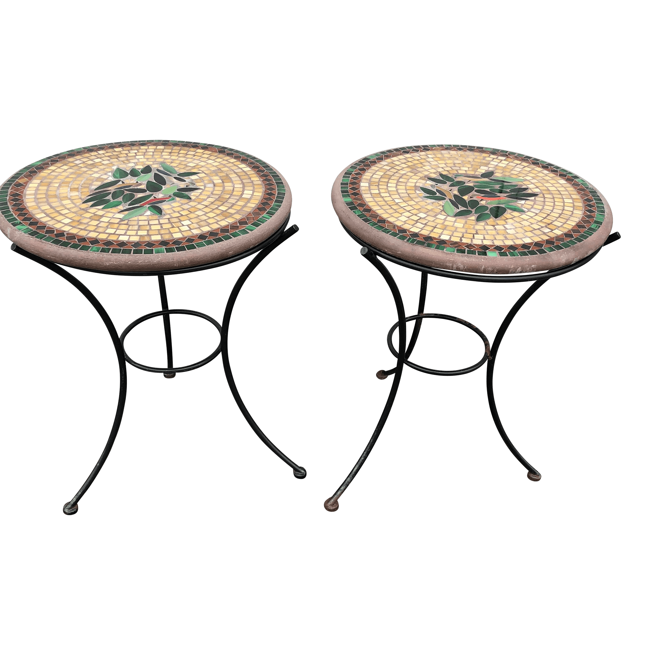 Vintage Tile and Iron Tables