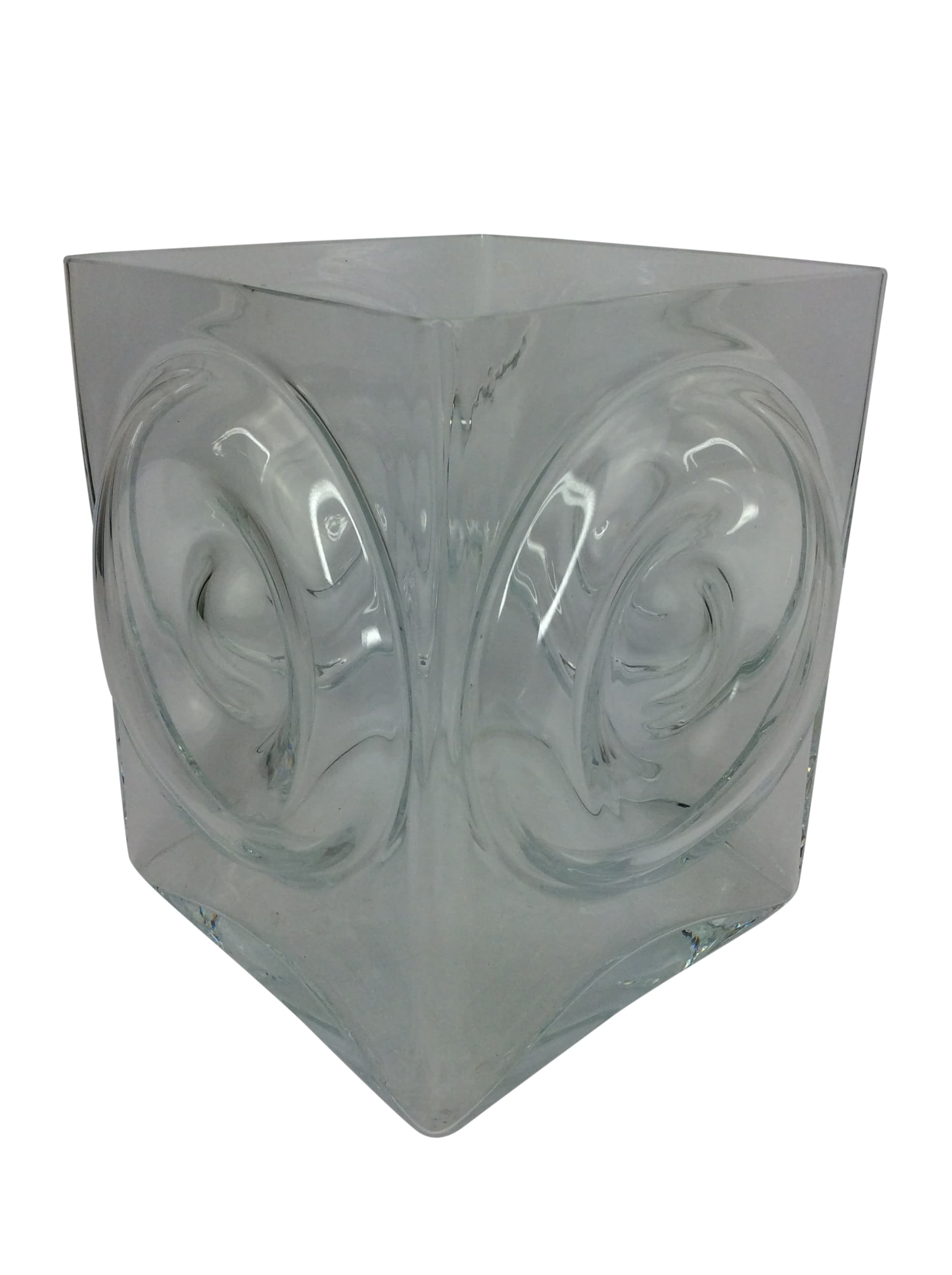 Mid-Century Bulls-Eye Glass Ice Bucket