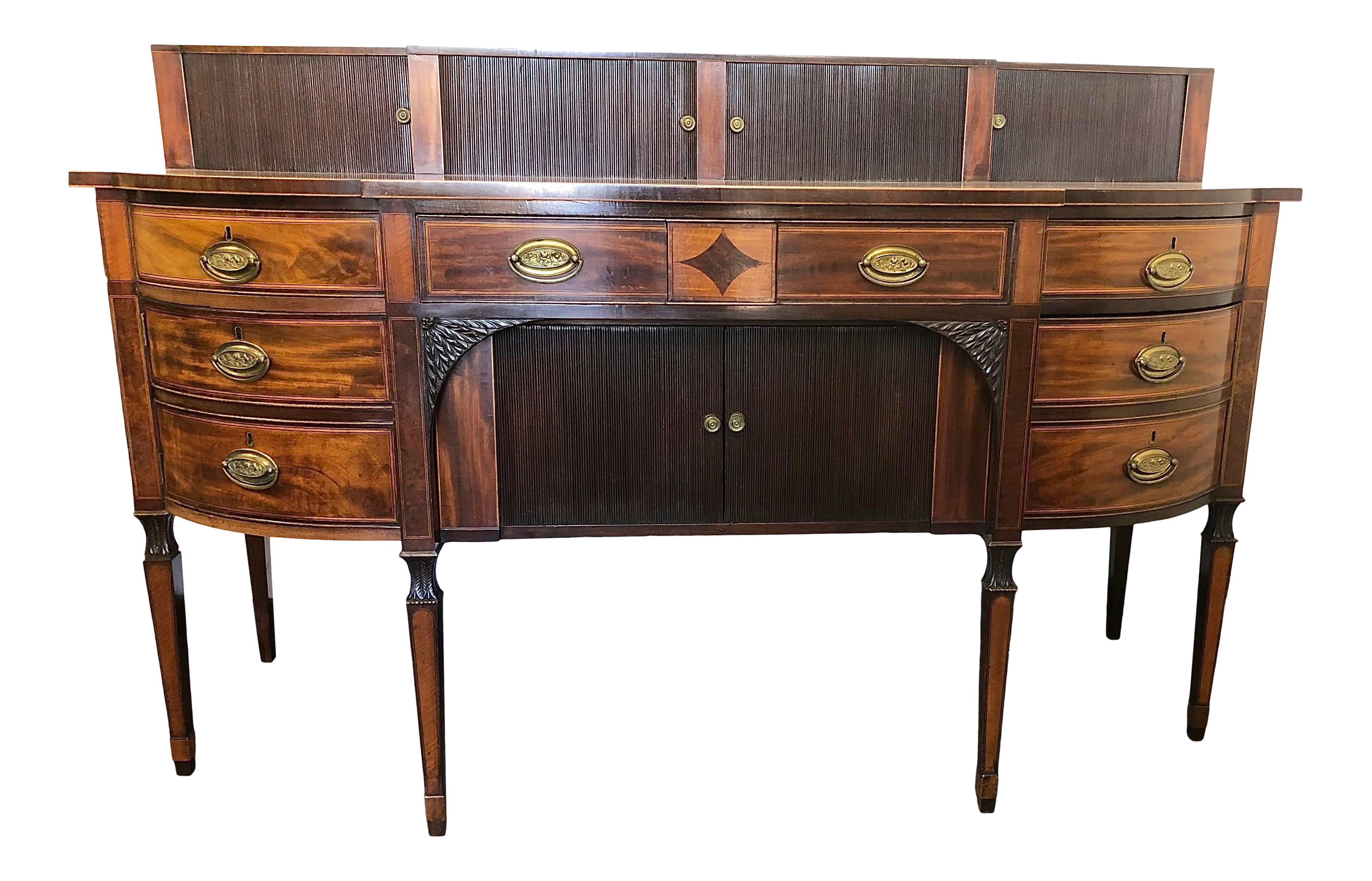 George III Scottish Mahogany Sideboard Buffet Server