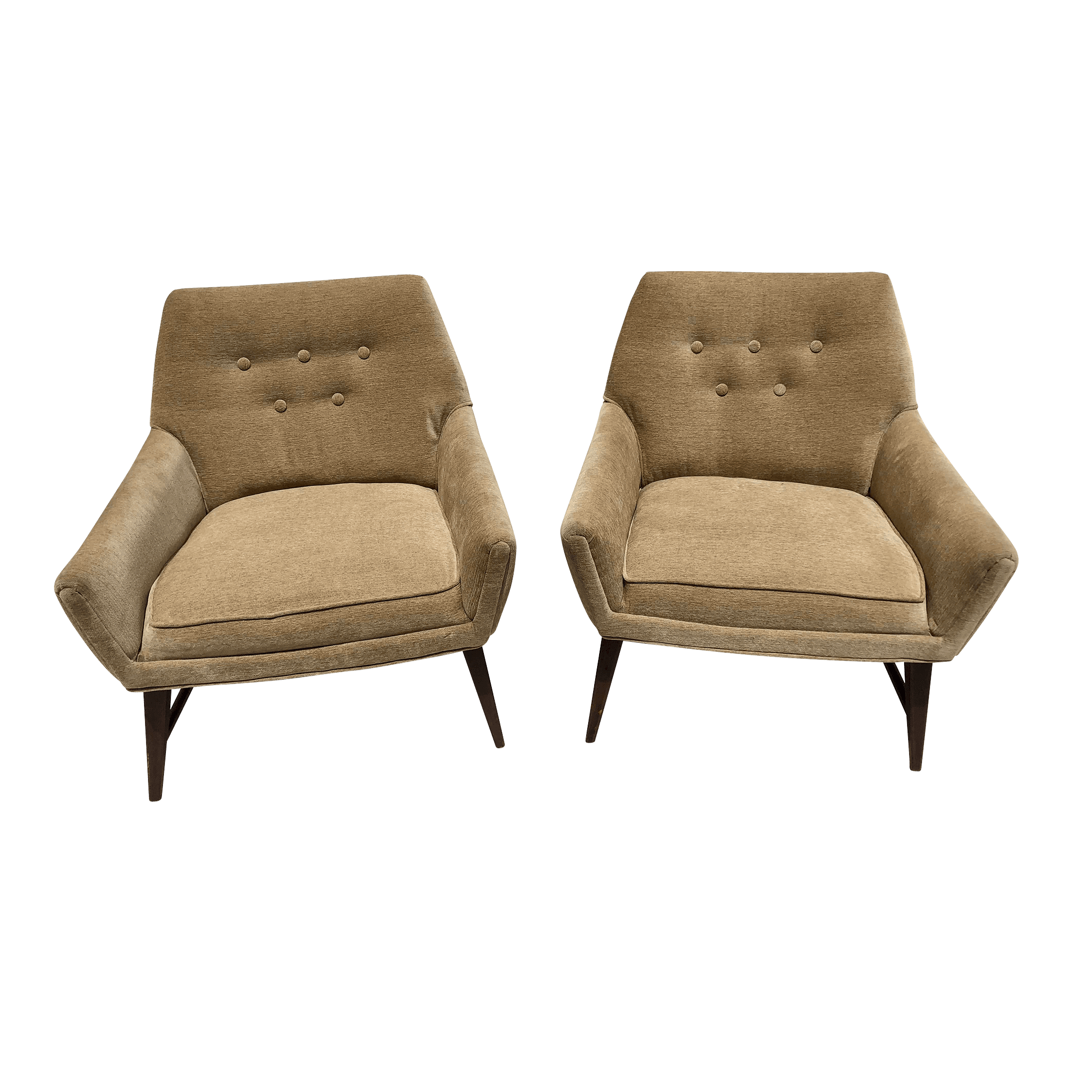 Vintage Mid Century Atomic Chairs - a Pair