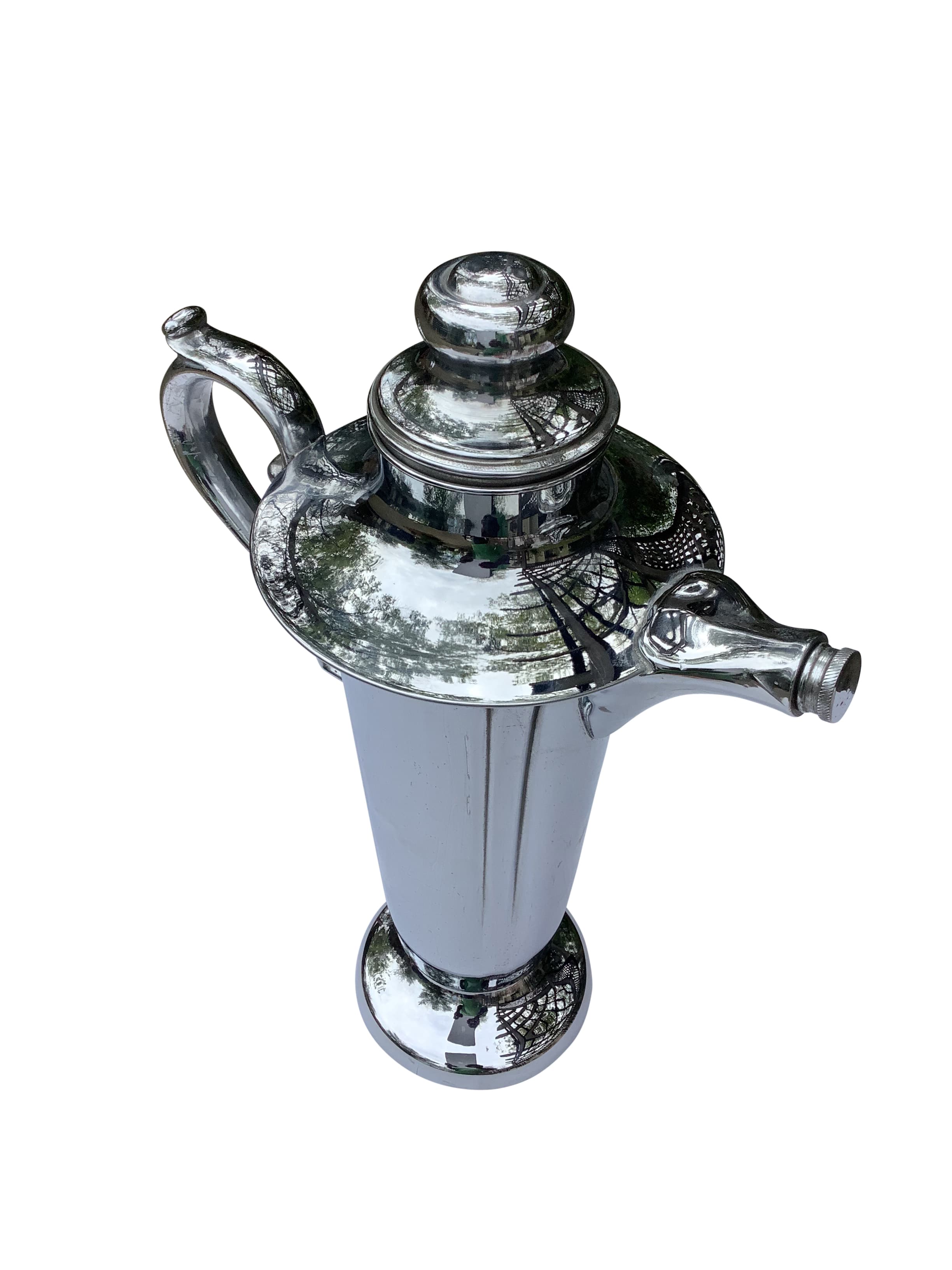 Large Art Deco Chrome Cocktail Shaker